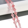 Cherry Quartz Glass Beads Strands G-I369-A14-01-2