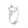 Adjustable Brass Finger Ring Components KK-L193-08P-4