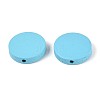 Painted Natural Poplar Wood Beads WOOD-S045-063B-07-2