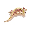 Rhinestone Lizard Badge X1-JEWB-E013-03G-02-3