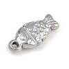 304 Stainless Steel Pendants STAS-K287-08C-P-2
