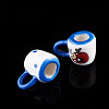 2Pcs Handmade Porcelain Mug Cup Decoration PORC-TA0001-55D-4
