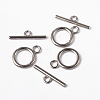 Alloy Toggle Clasps LS-TIBE-E001-P-FF-2