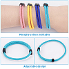 CHGCRAFT 10Pcs 10 Colors Braided Rope Nylon Cord Bracelet BJEW-CA0001-05-5
