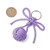 Polyester and 304 Stainless Steel Braid Ball Keychains KEYC-JKC01118-3