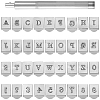 Letter & Number Alloy Leather Stamping Tool Sets TOOL-WH20012-002A-6