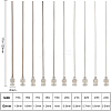 BENECREAT 10Pcs 10 Style Iron Dispensing Needles TOOL-BC0001-26-2