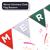Merry Christmas Cloth Flag Banners DIY-WH0401-90-6