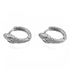 Tarnish Resistant 304 Stainless Steel Hoop Earrings Findings STAS-N092-191-2