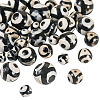 36Pcs 4 Styles Tibetan Style dZi 3-Eye Beads G-TA0002-68-3