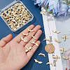 CHGCRAFT 80Pcs 4 Style Rack Plating Alloy Beads FIND-CA0004-37-3