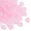 Frosted Transparent Acrylic Beads OACR-P029-03B-05-2