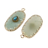 Natural Green Aventurine & Synthetic Turquoise Carved Pendants GG-CBA5963-02B-2