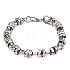 Punk 304 Stainless Steel Link Chain Bracelets for Men Women BJEW-S181-03P-2