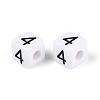 Opaque Acrylic European Large Hole Beads SACR-N020-01B-05-3