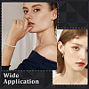 6 Pairs Brass Micro Pave Clear Cubic Zirconia Hoop Earrings EJEW-PH01464-5