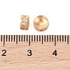 Brass Micro Pave Cubic Zirconia Beads KK-B100-043G-02-3