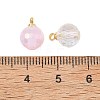 Electroplate Glass Pendants PALLOY-JF05532-03-3