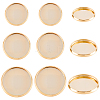 60Pcs 3 Style 304 Stainless Steel Plain Edge Bezel Cups STAS-BBC0007-86-1
