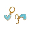 Alloy and Enamel Hoop Earrings EJEW-JE06098-5