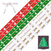 8 Yards 4 Colors Christmas Theme Polyester Printed Grosgrain Ribbons ORIB-TA0001-05A-2