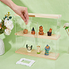 2-Tier Transparent Acrylic Toys Action Figures Display Boxs ODIS-WH0063-01-4