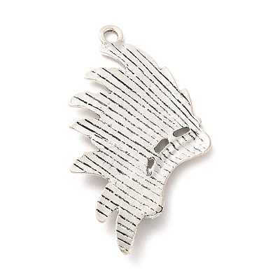 Retro Alloy Big Pendants TIBEP-L020-02AS-1