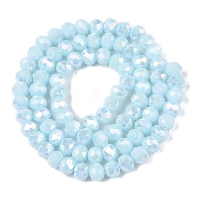 Electroplate Glass Beads Strands LS-EGLA-A044-P6mm-B06-1