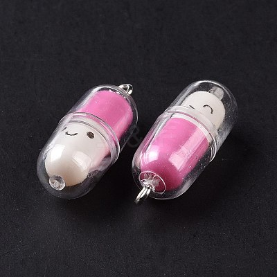 Translucent Plastic Pendants X-KY-L006-29G-1