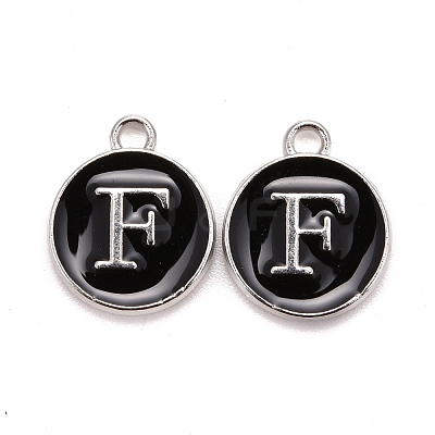 Platinum Plated Alloy Charms X-ENAM-S118-02F-P-1