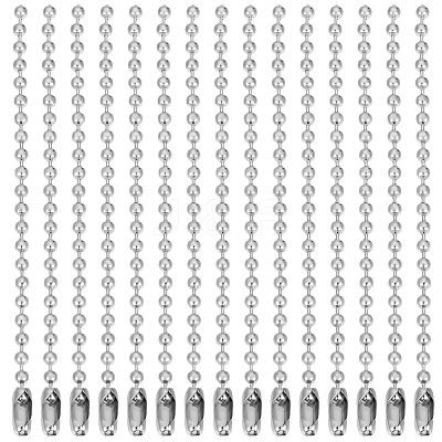 30Pcs 304 Stainless Steel Ball Chains STAS-BBC0006-70-1