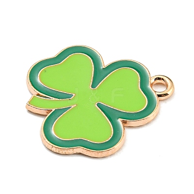 Saint Patrick's Day Alloy Enamel Pendants ENAM-G222-01E-02-1