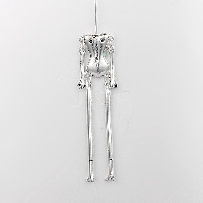Tibetan Style Alloy Human Body Skeleton For DIY Toy Doll Making TIBE-39030A-AS-NR-1