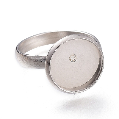304 Stainless Steel Pad Ring Settings STAS-XCP0001-15-1