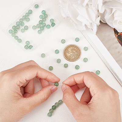 Natural Green Aventurine Beads G-OC0003-92-1