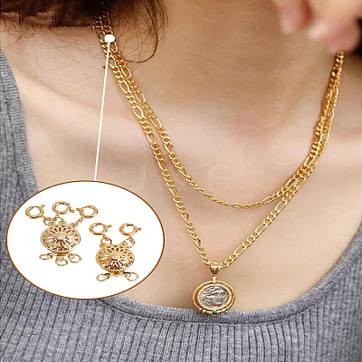 2Pcs 2 Styles Brass Box Clasps KK-LP0001-92G-1