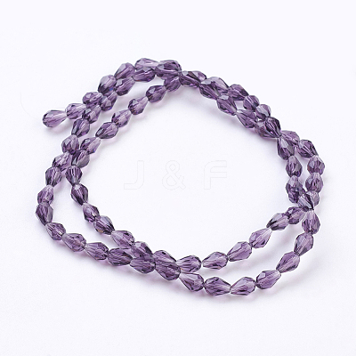 Glass Beads Strands X-GLAA-R024-6x4mm-2-1