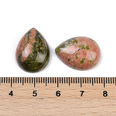 Natural Unakite Cabochons G-H094-01A-25-1