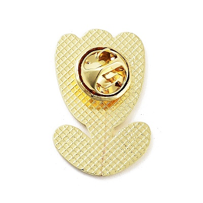 Golden Alloy Brooches JEWB-C032-03C-G-1