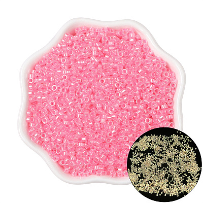 Luminous Glow in the Dark Glass Seed Beads PW-WG72127-06-1