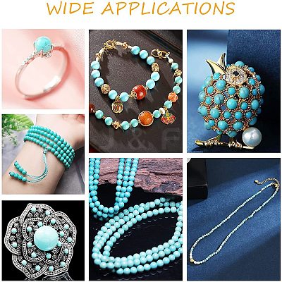 Dyed Synthetic Turquoise Beads G-AR0004-32-1