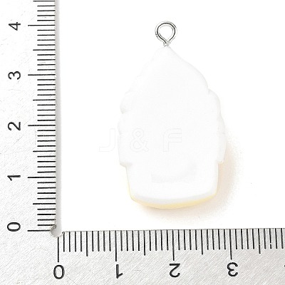 Cute Pig Theme Opaque Resin Pendants RESI-V005-007E-1