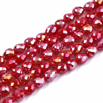Opaque Glass Beads Strands X-EGLA-T008-16I-1