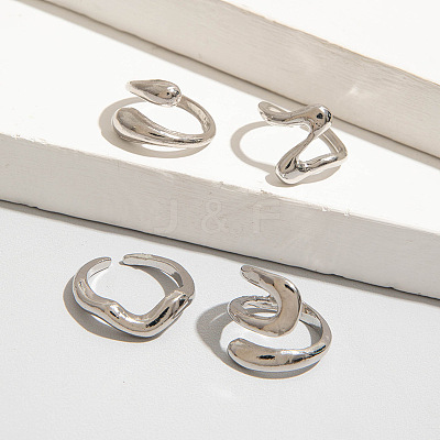4Pcs Alloy Finger Rings Sets WG7802C-24-1