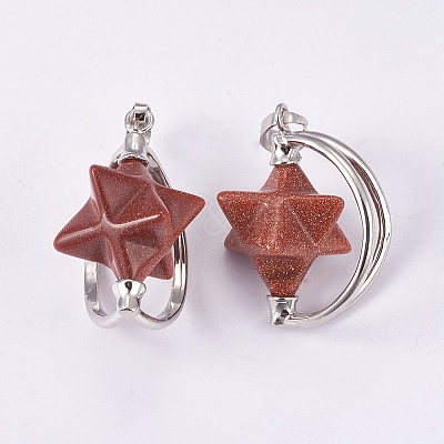 Natural & Synthetic Mixed Stone Pendants G-P373-E-1