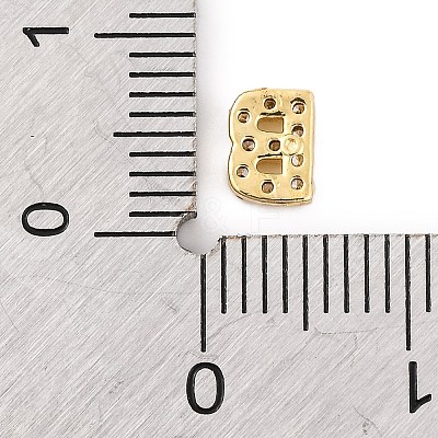 Rack Plating Brass Micro Pave Cubic Zirconia Cabochons KK-F874-04G-B-1