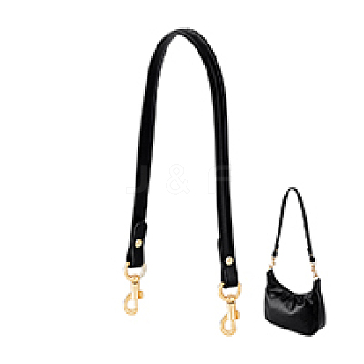 1Pc Cowhide Bag Handles with Alloy Clasps FIND-PH0028-16B-1