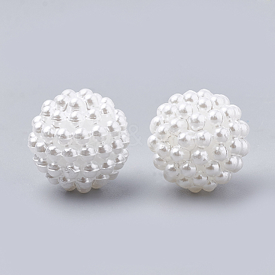 Imitation Pearl Acrylic Beads X-OACR-T004-12mm-20-B-1