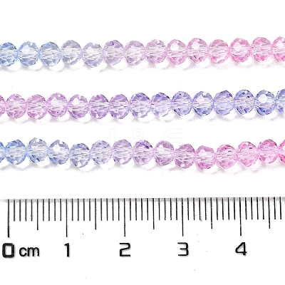 Transparent Painted Glass Beads Strands X1-DGLA-A034-T4mm-A08-1