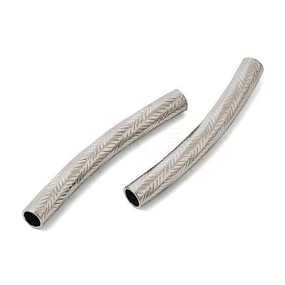 304 Stainless Steel Tube Beads STAS-B128-13F-P-1
